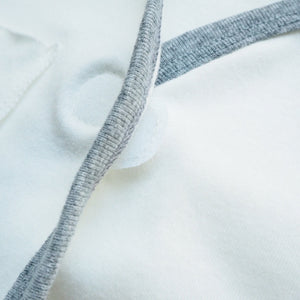 #nunuxoxo Kimono White/ เสื้อป้ายกิโมโนสีขาวลายหัวใจ