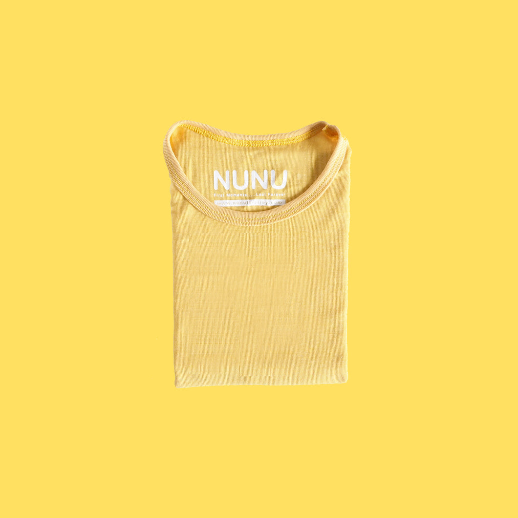 Mustard/ เสื้อแขนสั้นสีเหลือง