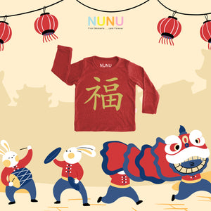Nunu Long-Sleeved (Red) /เสื้อแขนยาวสีแดงตรุษจีน