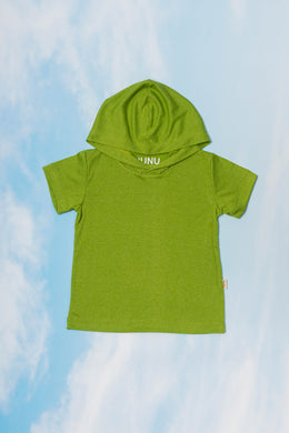 Hoodie (Grass)/ เสื้อแขนสั้นฮู้ดดี้สีเขียวอ่อน