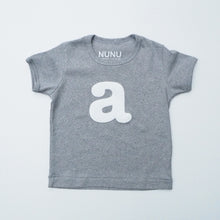 Nunu Alphabet (Grey)/ เสื้อสีเทาสกรีนตัวอักษรย่อ